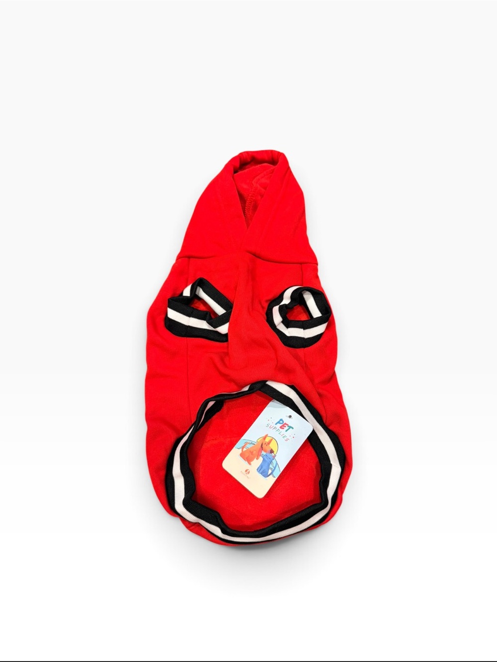 Nwt Red dog animal pet  Hooded Jacket with Contrast Trim: SIZE - small